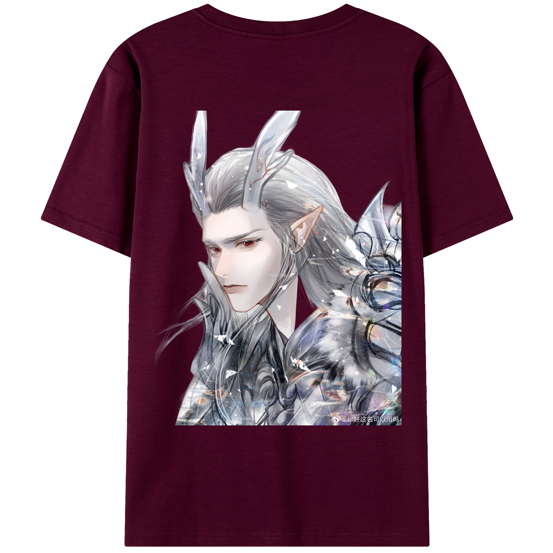 （画像用） Ne Zha 2 ナタ 魔童の大暴れ レディース半袖Tシャツ(バックプリント)